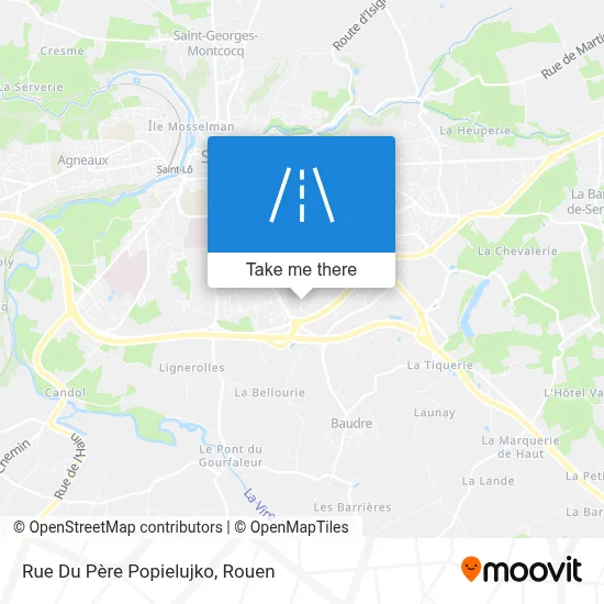 Rue Du Père Popielujko map