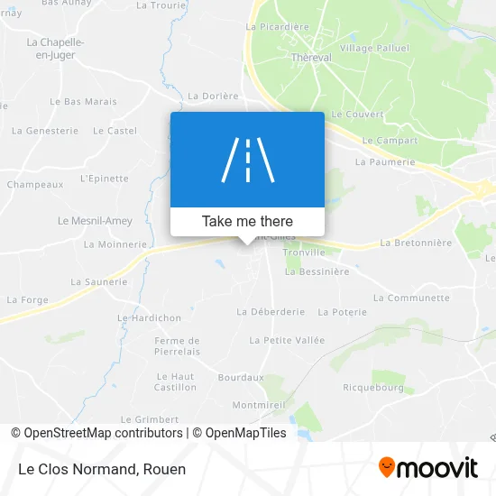 Le Clos Normand map