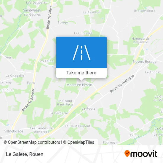 Le Galete map