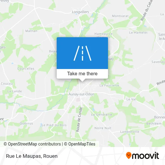 Rue Le Maupas map
