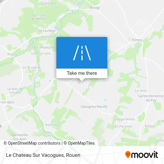 Le Chateau Sur Vacogues map