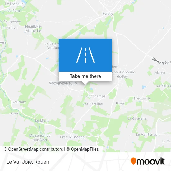 Le Val Joie map