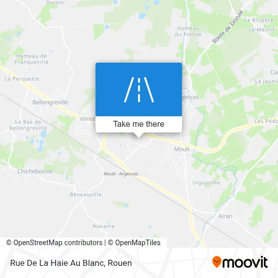 Rue De La Haie Au Blanc map
