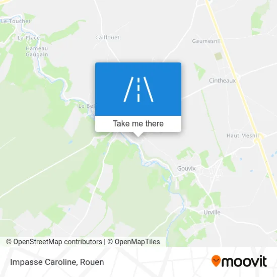Impasse Caroline map