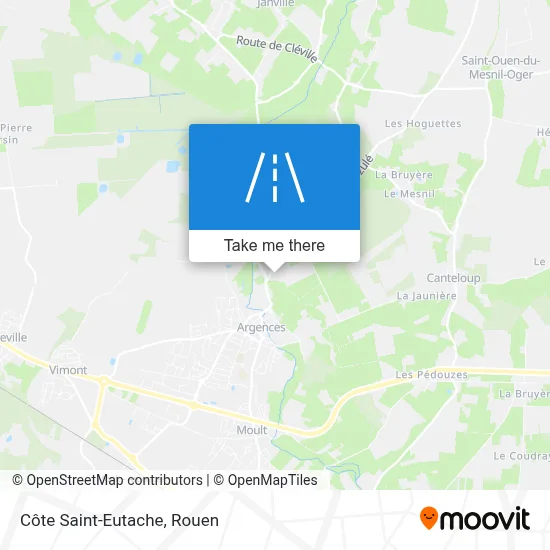 Côte Saint-Eutache map