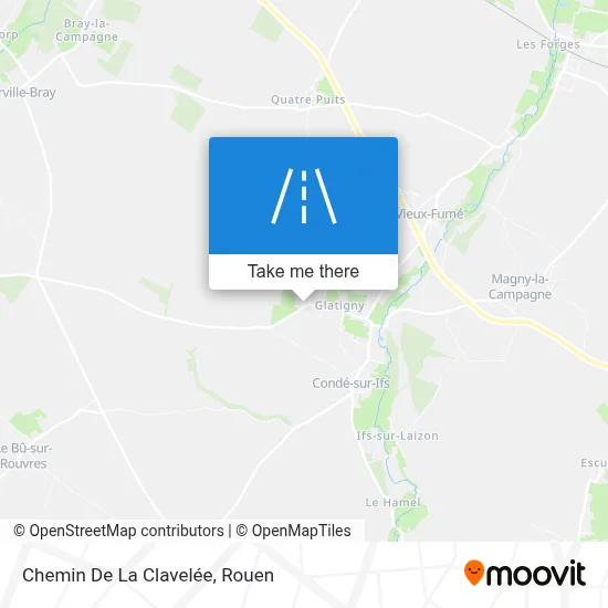 Chemin De La Clavelée map