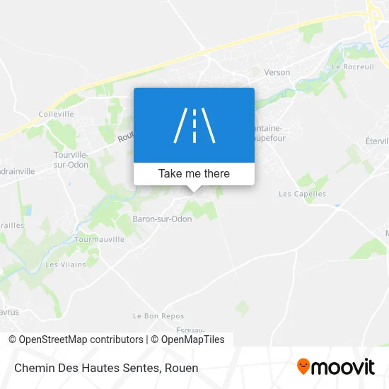 Chemin Des Hautes Sentes map