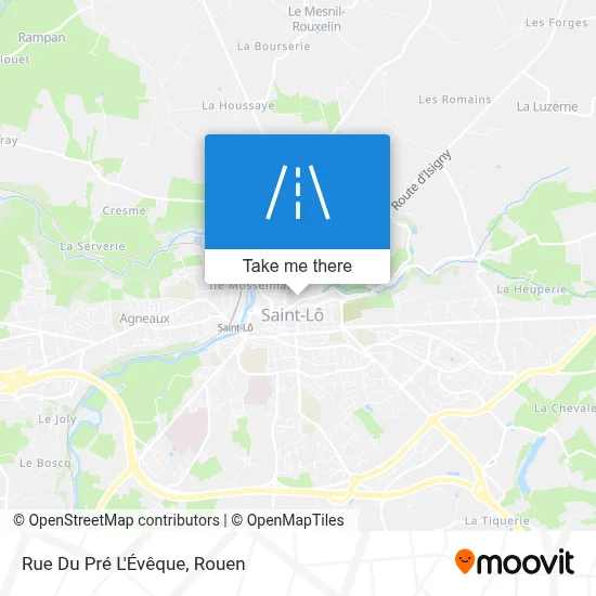 Rue Du Pré L'Évêque map