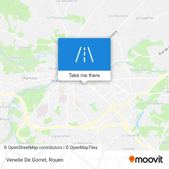 Venelle De Gorret map