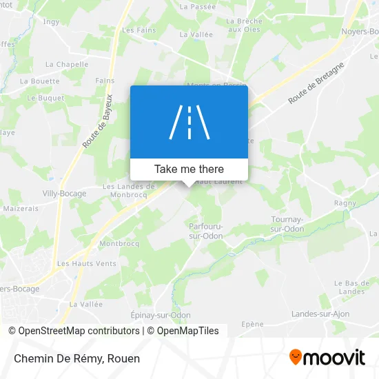 Chemin De Rémy map