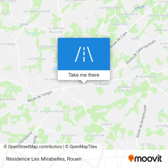Résidence Les Mirabelles map