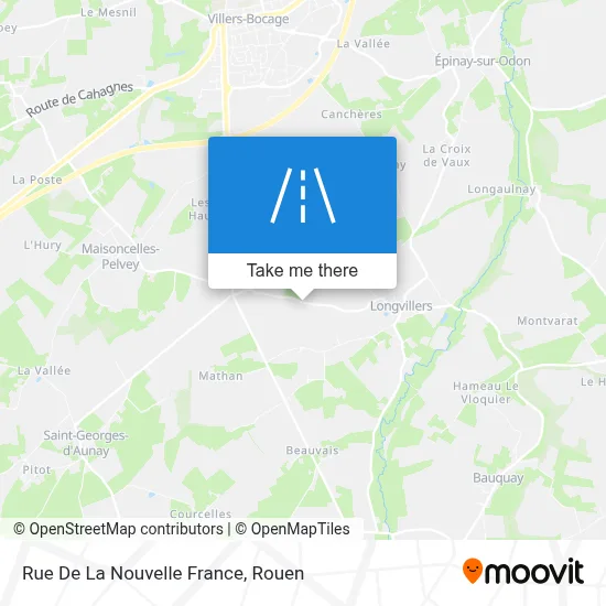 Rue De La Nouvelle France map