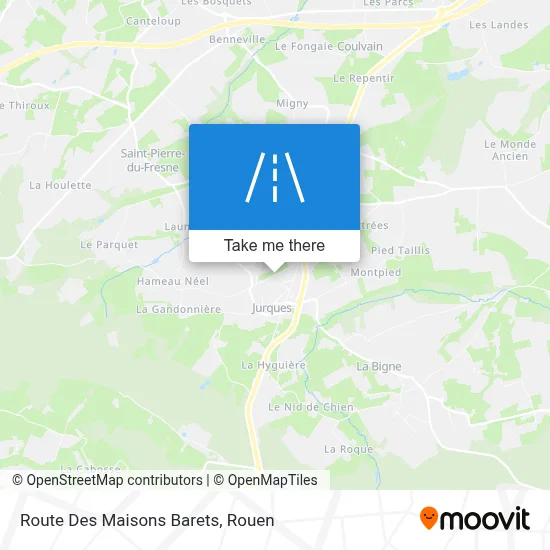 Route Des Maisons Barets map