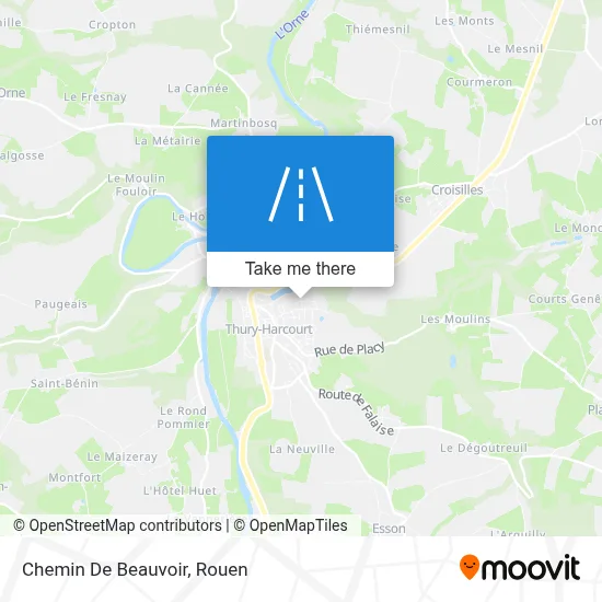 Chemin De Beauvoir map