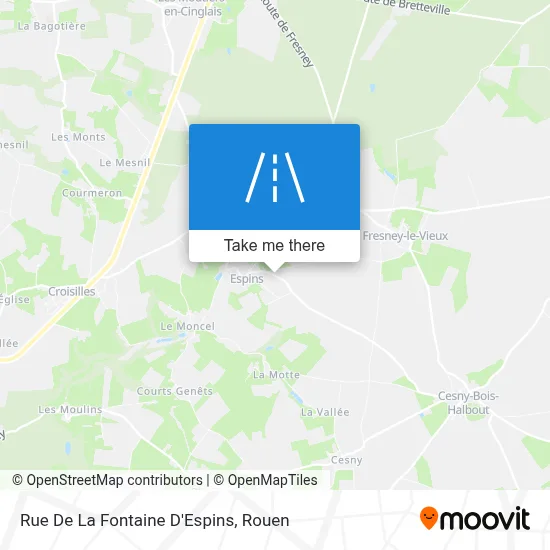 Rue De La Fontaine D'Espins map