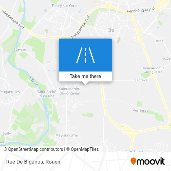 Rue De Biganos map