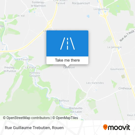 Rue Guillaume Trebutien map