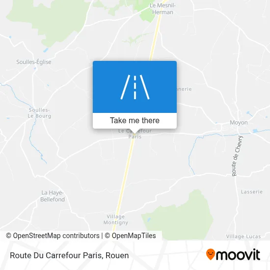 Route Du Carrefour Paris map