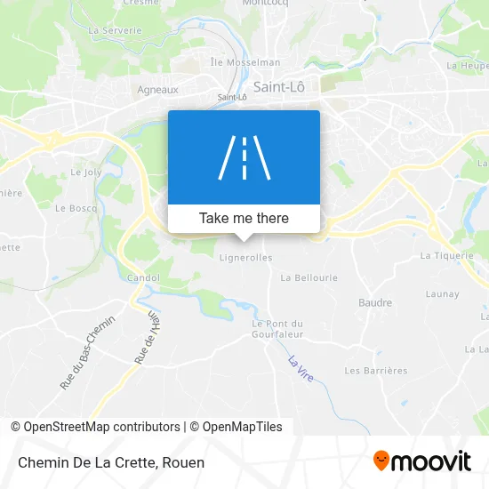 Chemin De La Crette map