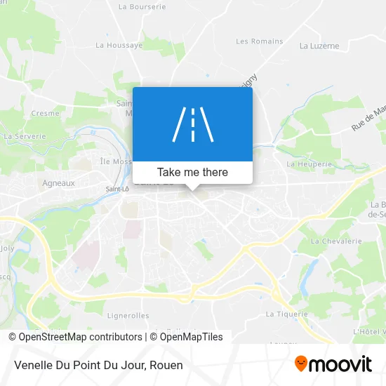 Venelle Du Point Du Jour map