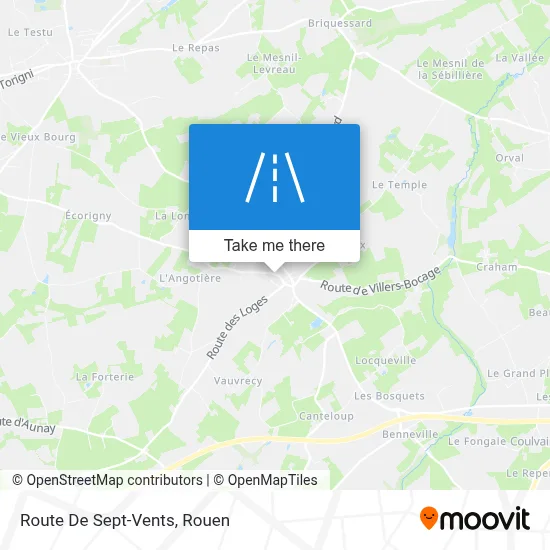 Route De Sept-Vents map