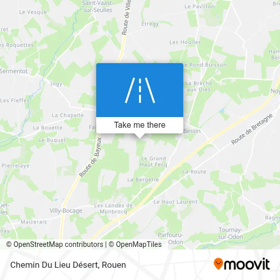 Chemin Du Lieu Désert map