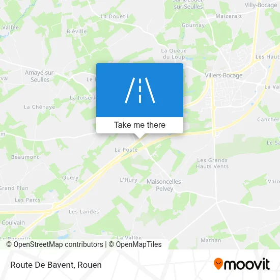 Route De Bavent map