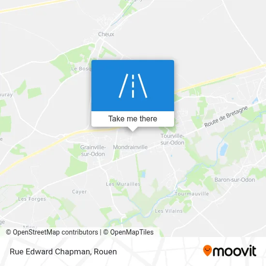 Rue Edward Chapman map