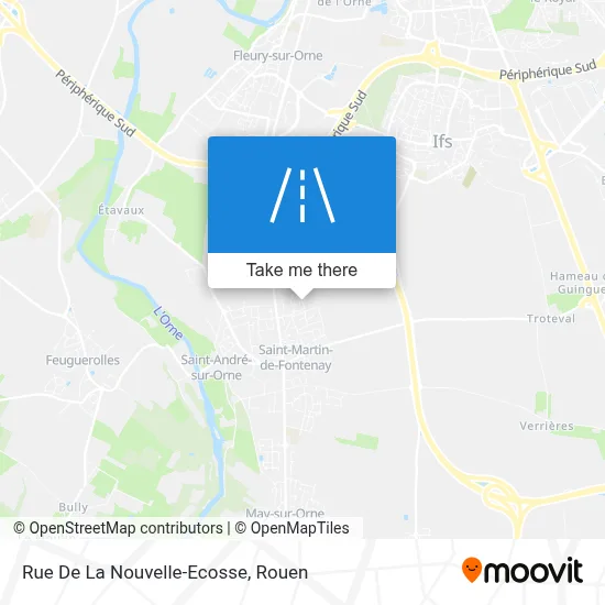 Rue De La Nouvelle-Ecosse map