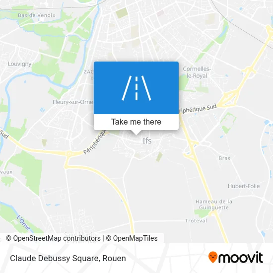 Place Claude Debussy map