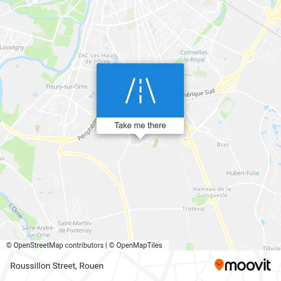 Rue Du Roussillon map