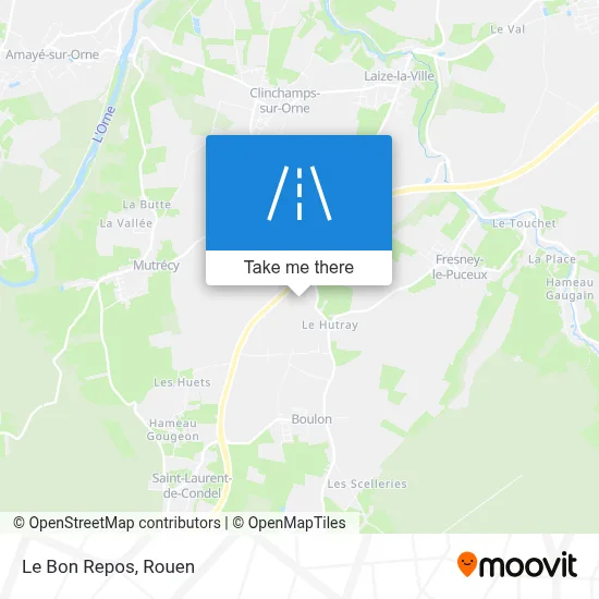 Le Bon Repos map