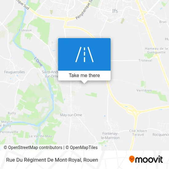 Rue Du Régiment De Mont-Royal map