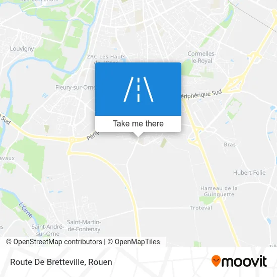 Route De Bretteville map