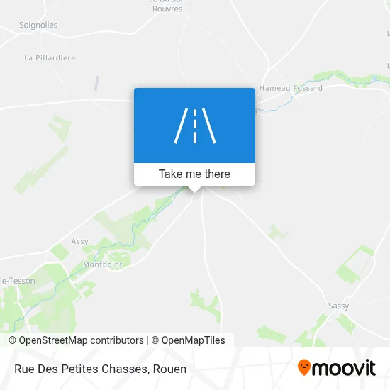Mapa Rue Des Petites Chasses