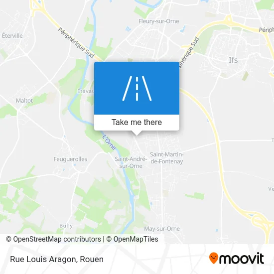 Rue Louis Aragon map