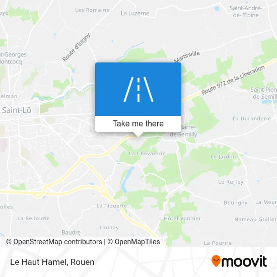 Le Haut Hamel map