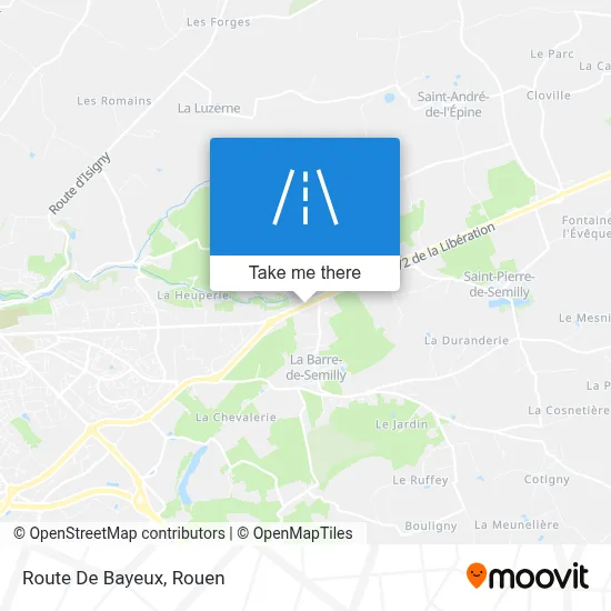 Route De Bayeux map
