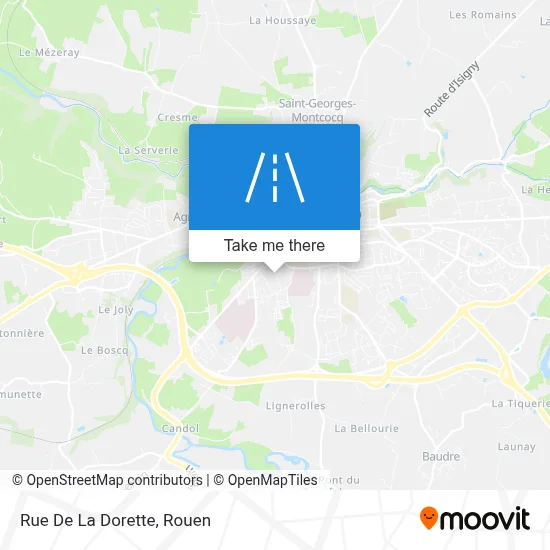 Rue De La Dorette map