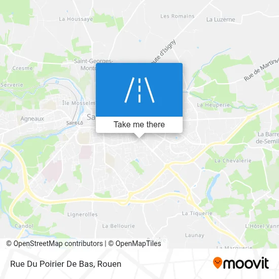 Rue Du Poirier De Bas map