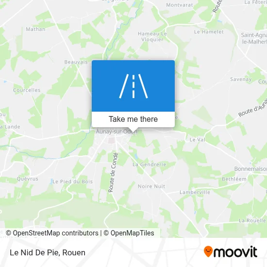 Le Nid De Pie map