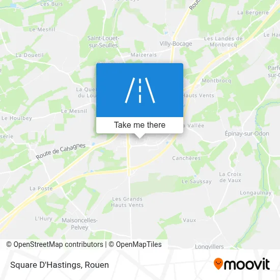 Mapa Square D'Hastings