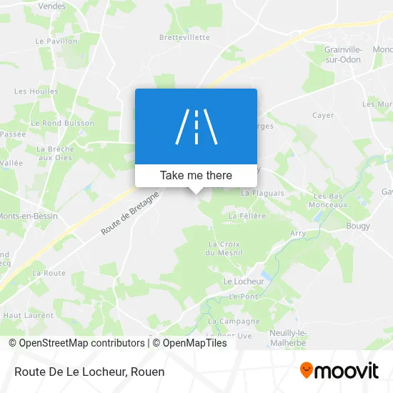 Route De Le Locheur map