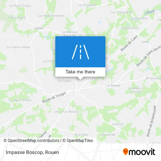 Impasse Boscop map