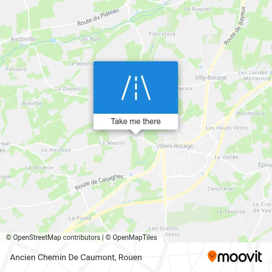 Ancien Chemin De Caumont map