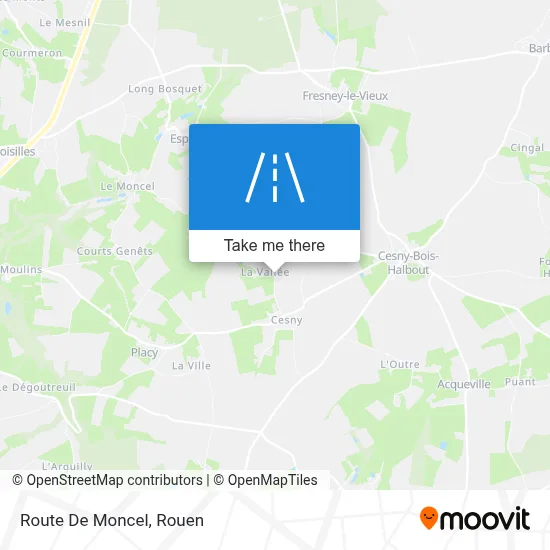Route De Moncel map