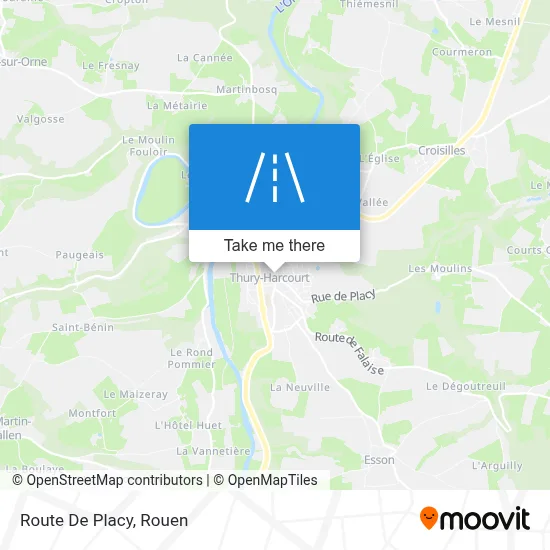 Route De Placy map