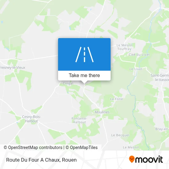 Route Du Four A Chaux map