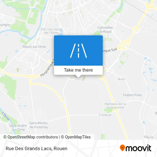 Rue Des Grands Lacs map