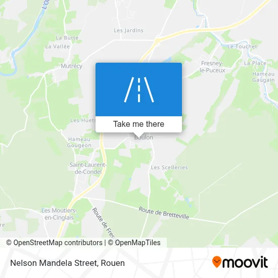 Mapa Rue Nelson Mandela